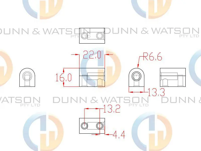 40mm Stepped Pintle Hinge - 11