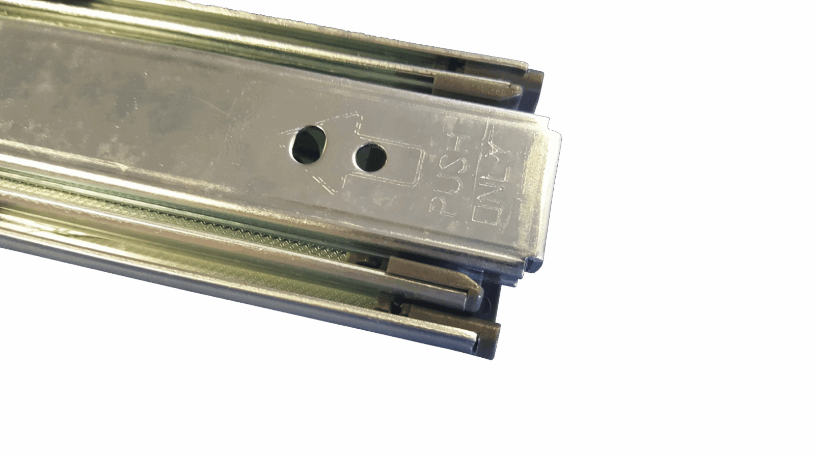 45Kg Push to Open Drawer Slides - Zinc - 3