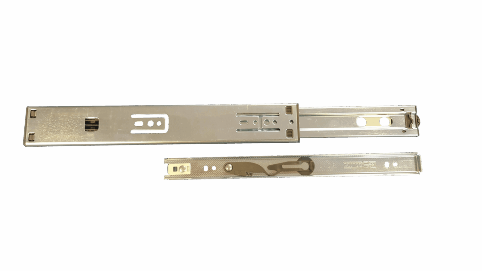 45Kg Push to Open Drawer Slides - Zinc - 5