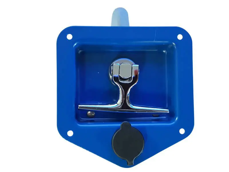 Folding T Handle - Blue Powder Coat - 2