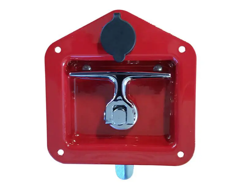 Folding T Handle - Red Powder Coat - 2