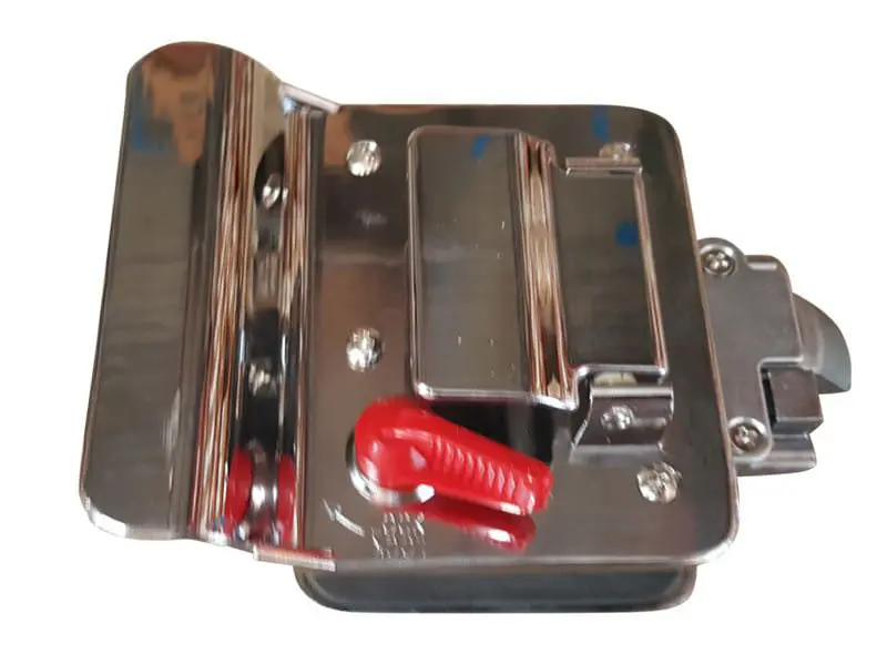 Trailer Door Lock - Chrome - 2