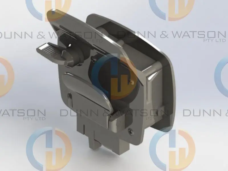 Trailer Door Lock - Chrome - 5