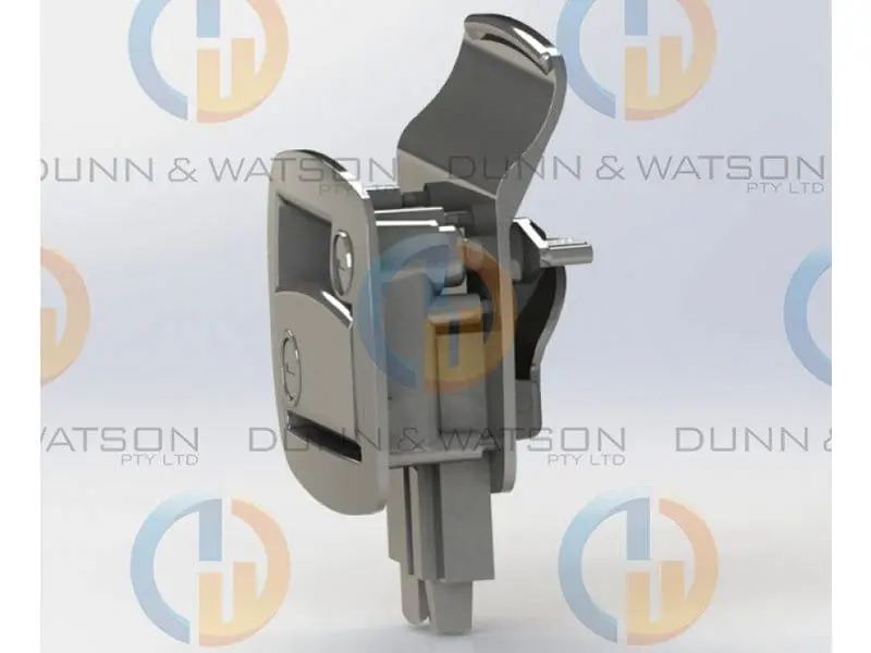 Trailer Door Lock - Chrome - 9