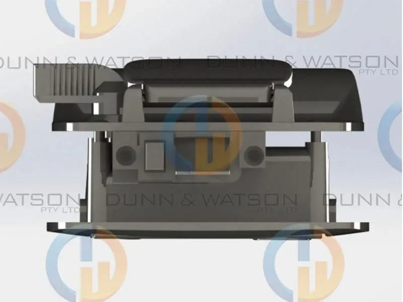 Trailer Door Lock - Chrome - 8