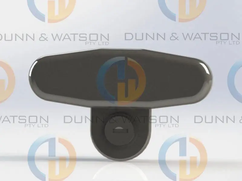 Pop Up T Handle | Key Locking | Black Powder Coated