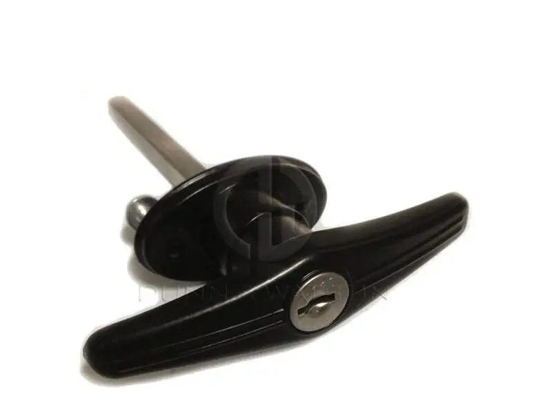 Rear Fixing T Handle - Black - 6