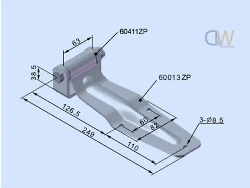 Large Over Seal Hinge - Stainless Steel - 3