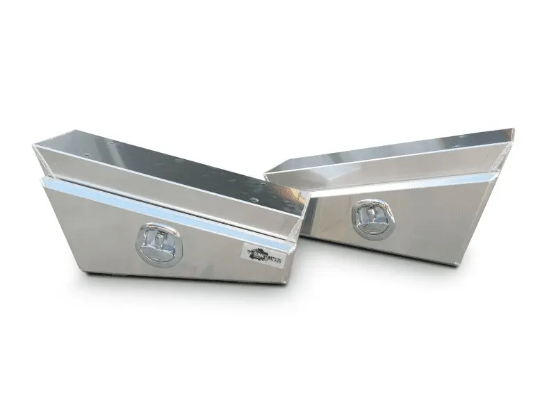 Single Tapered Rope Rail Ute Tray Toolbox (Pair / Aus Made) - 1