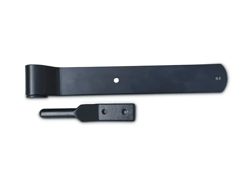 235mm Strap Hinge Kit - Black Powder Coated - 3