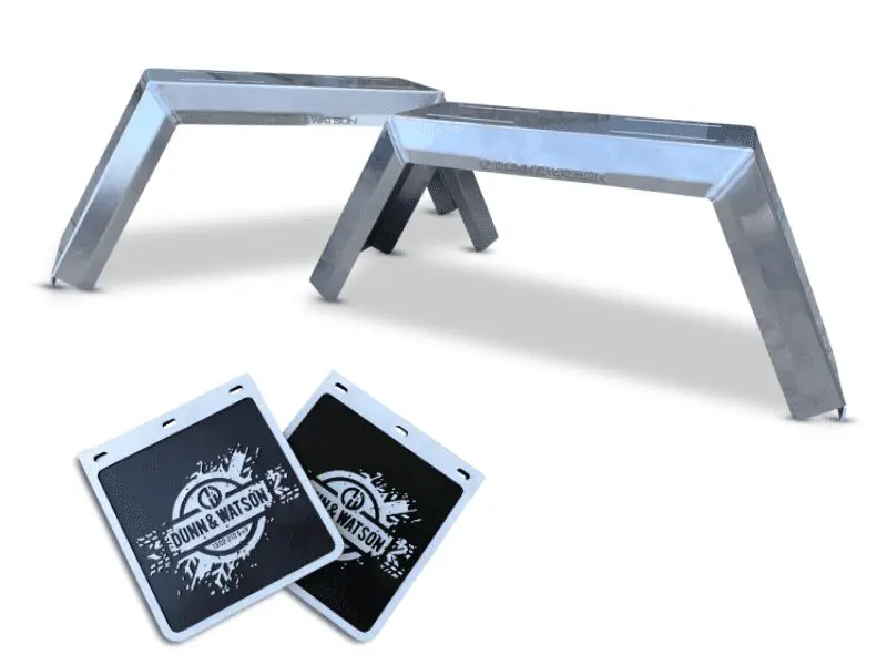 4wd and Trailer Aluminium Wheel Arches with Mudflaps (Aus Made) - 1