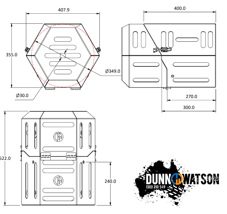 Gas Bottle Lid Dimensions