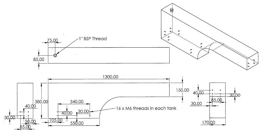 48L Wheel Arch Water Tank (Australian Made) - 7