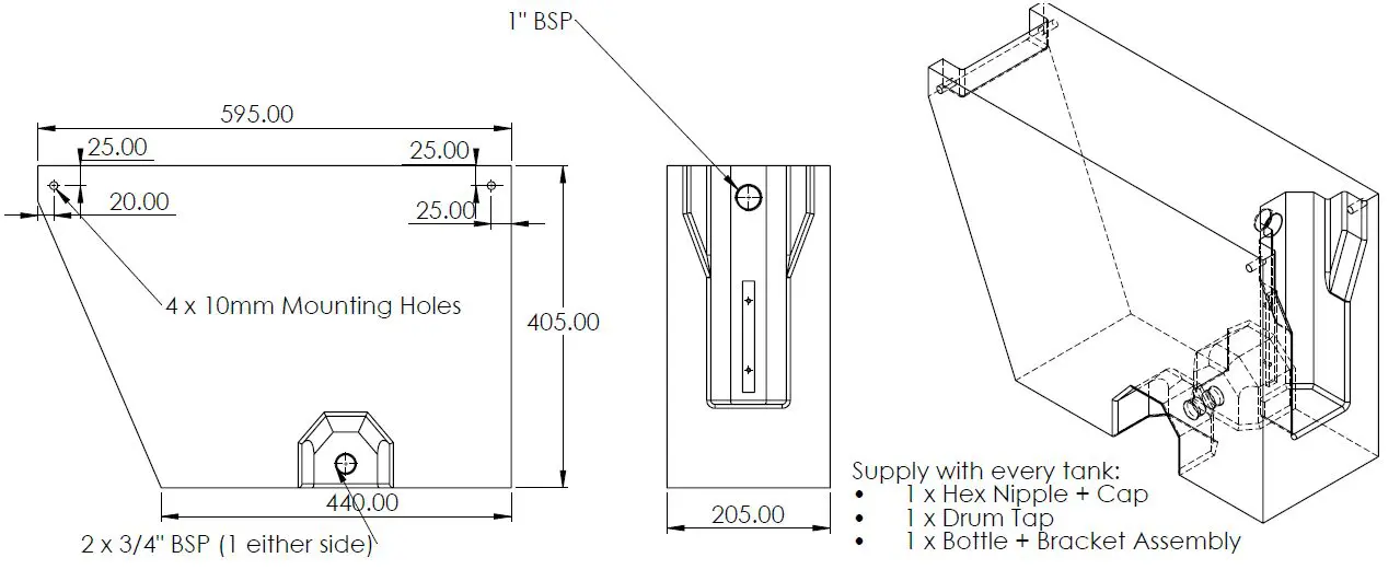 30L Vehicle Water Tank (Australian Made) - 4