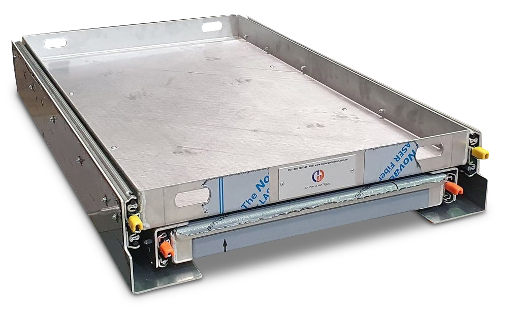 4x4 Fridge Slide with Slide Out Table & Cutlery Drawer (Aus Made) - 1