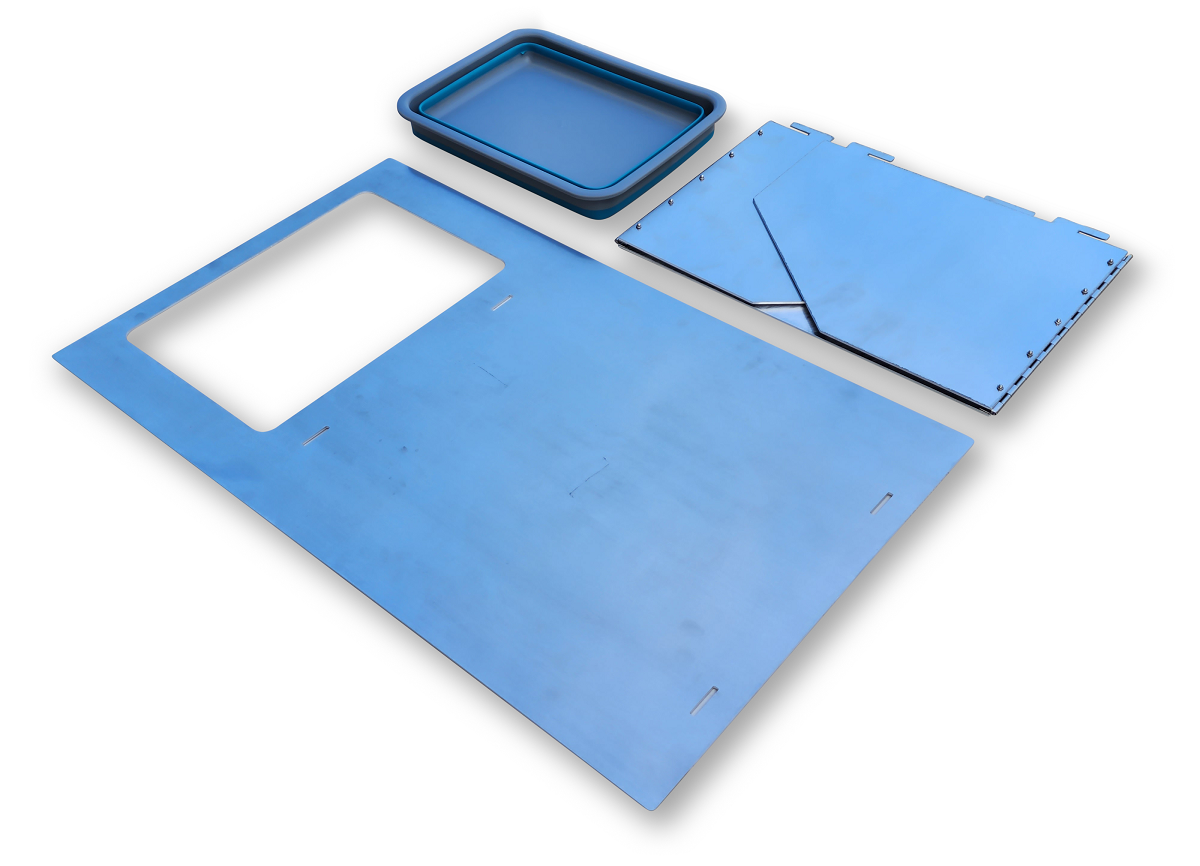 4x4 Sink & Wind Barrier for Burner Cover Plate (Australian Made) - 1