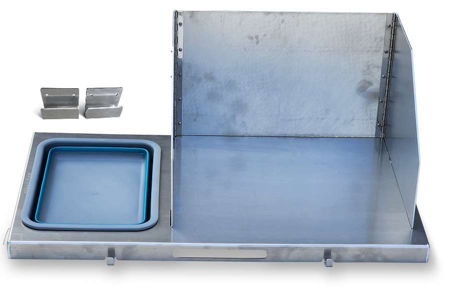 4x4 Sideways Clip On Table with Sink & Wind Barrier (Aus Made) - 1