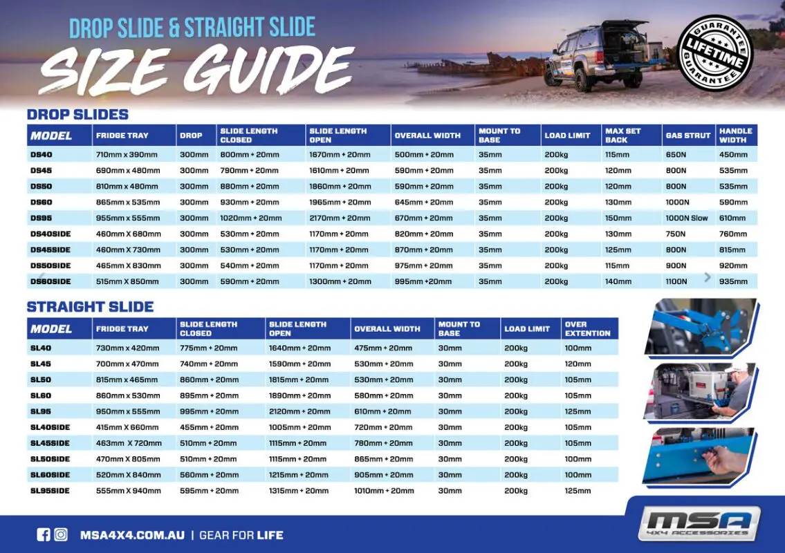Platinum Power Drop Down Fridge Slide With Table - 1