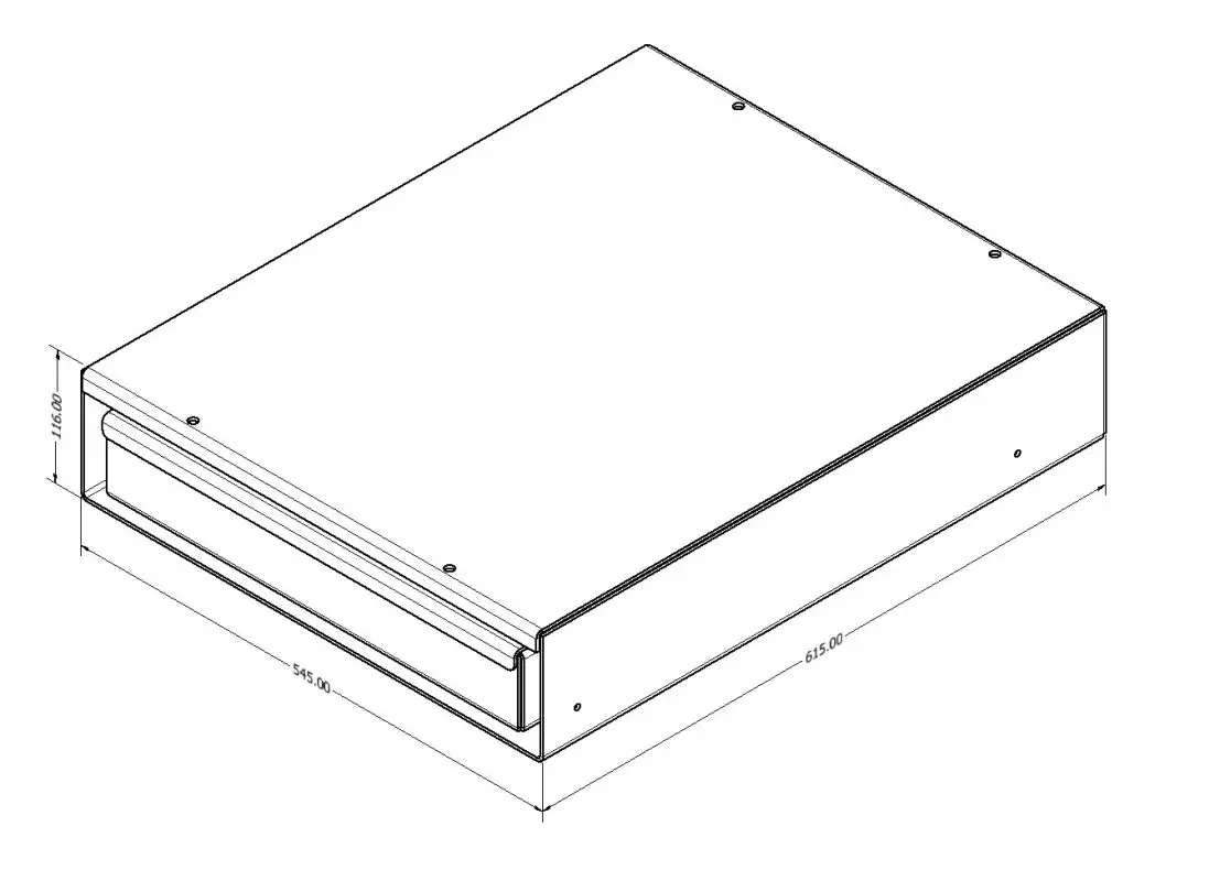 Bench with Cutlery Drawer to suit 4x4 Upright Fridge (Aus Made) - 4