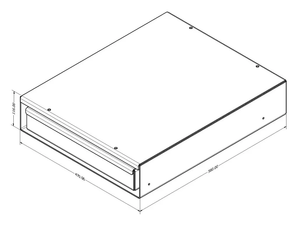 Bench with Cutlery Drawer to suit 4x4 Upright Fridge (Aus Made) - 4