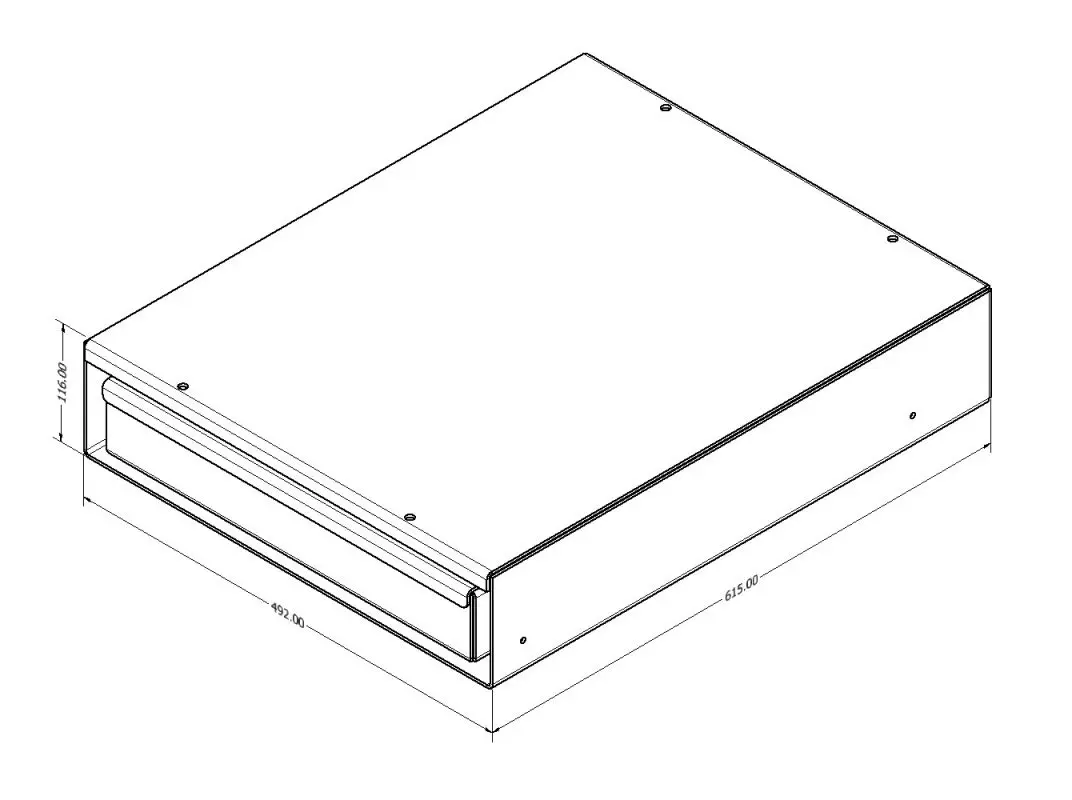 Bench with Cutlery Drawer to suit 4x4 Upright Fridge (Aus Made) - 4