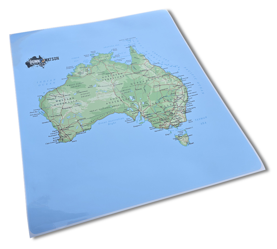 Dunn & Watson Adhesive Map of Australia - 1