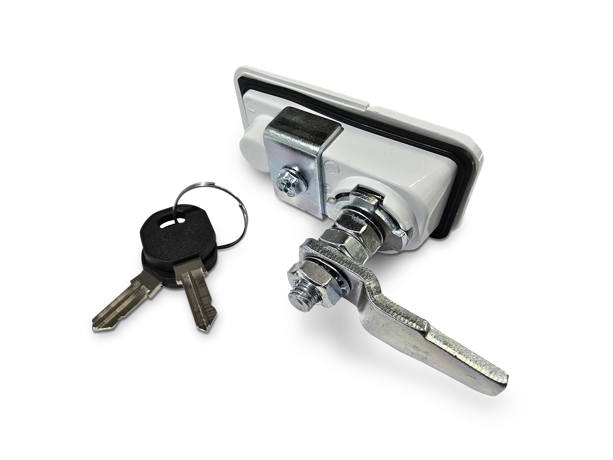 Caravan Access Door Twist Lock - White - 3