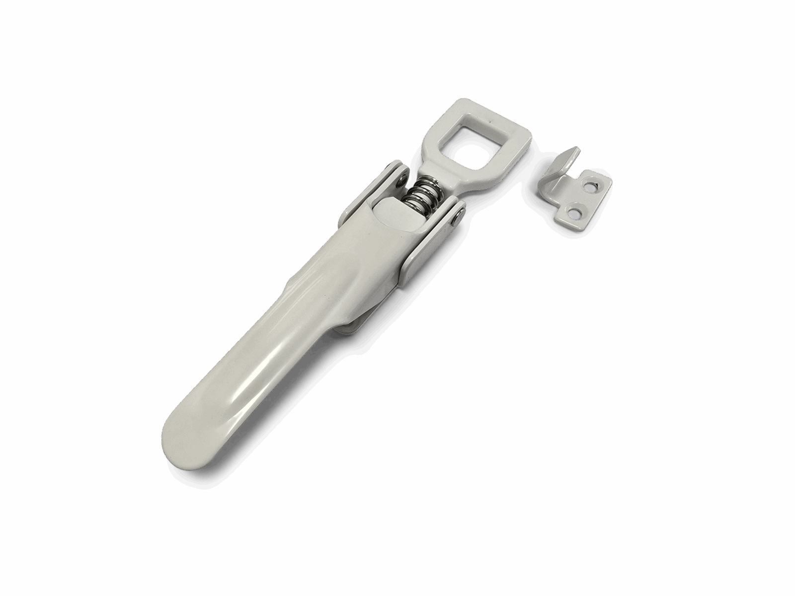 Heavy Duty Stainless Steel Over Center Fastener Powder Caoted White 5