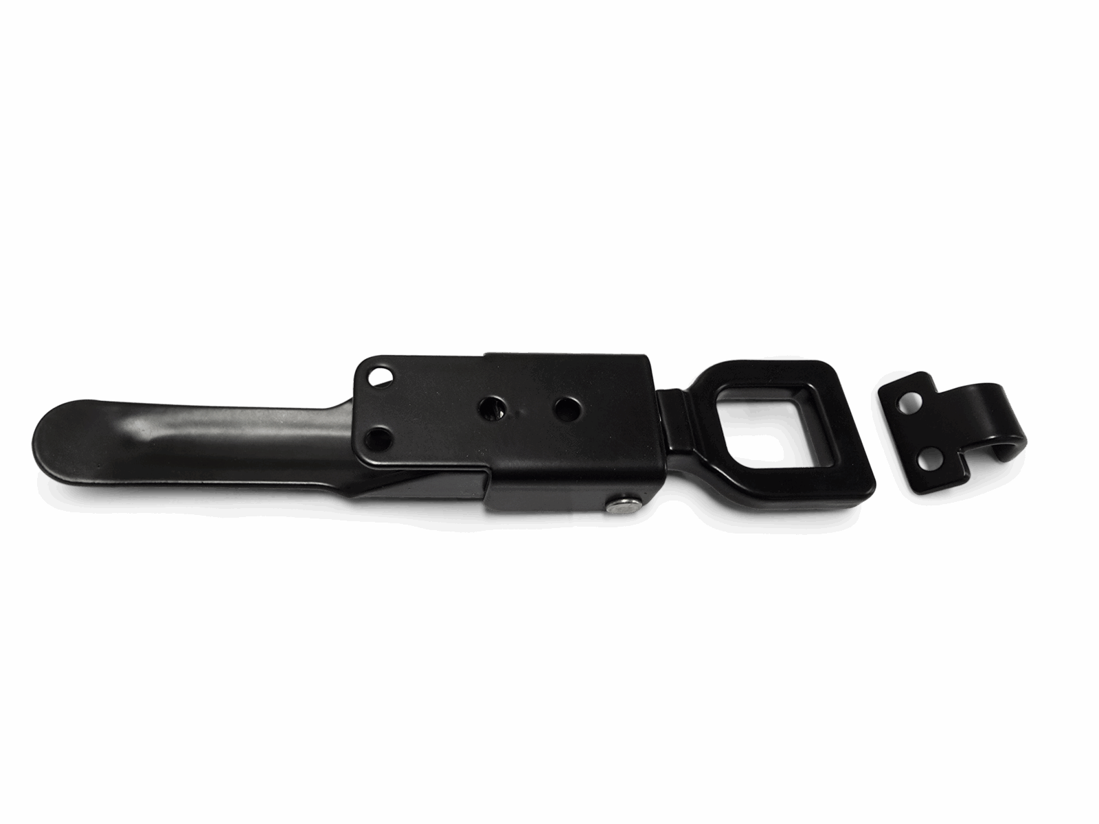 Heavy Duty Stainless Steel Over Center Fastener Powder Coated Black 2