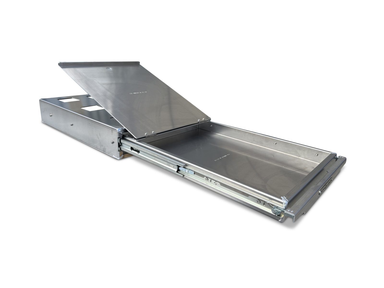 4wd Cutlery Drawer For Universal Fridge Slide Enclose Extended With Cutlery Drawer Lid Lifted