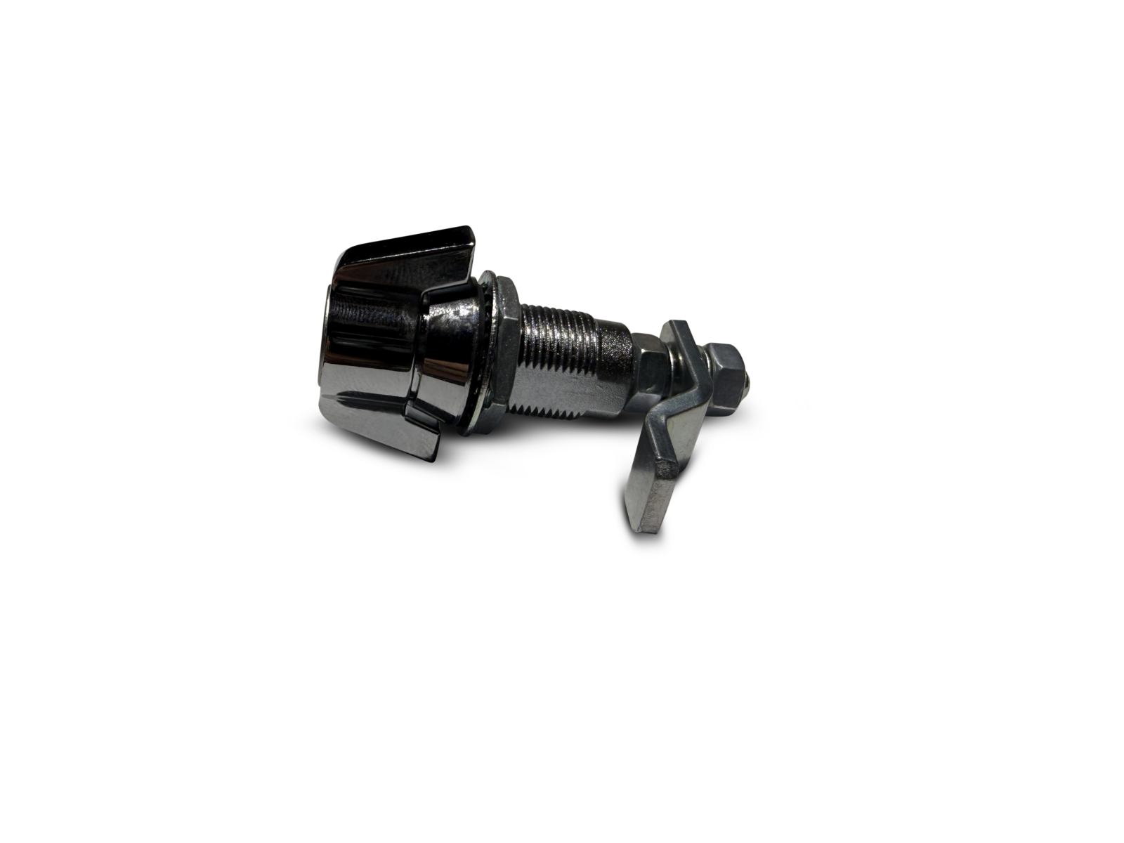 Chrome Compression Coin Lock Side On