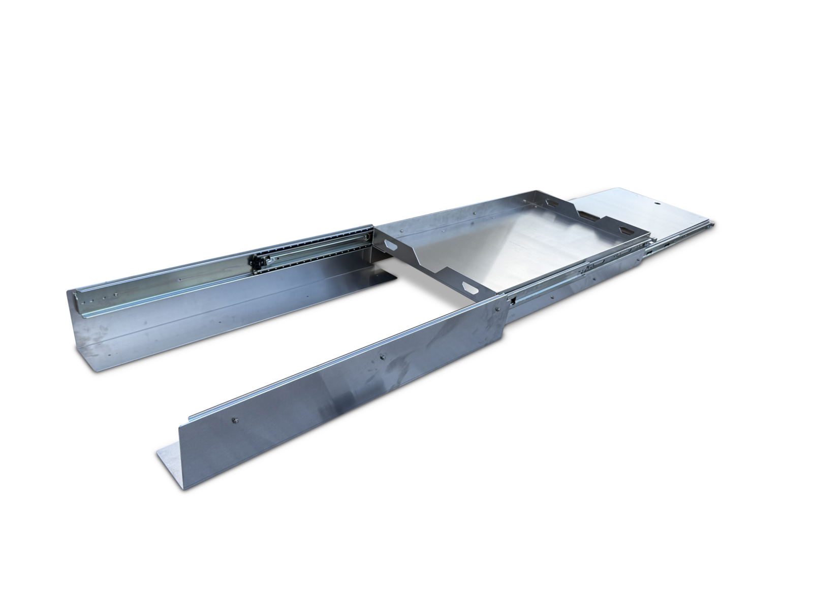 Fridge Slide With Cutlery Bench All Slid Out Side On View