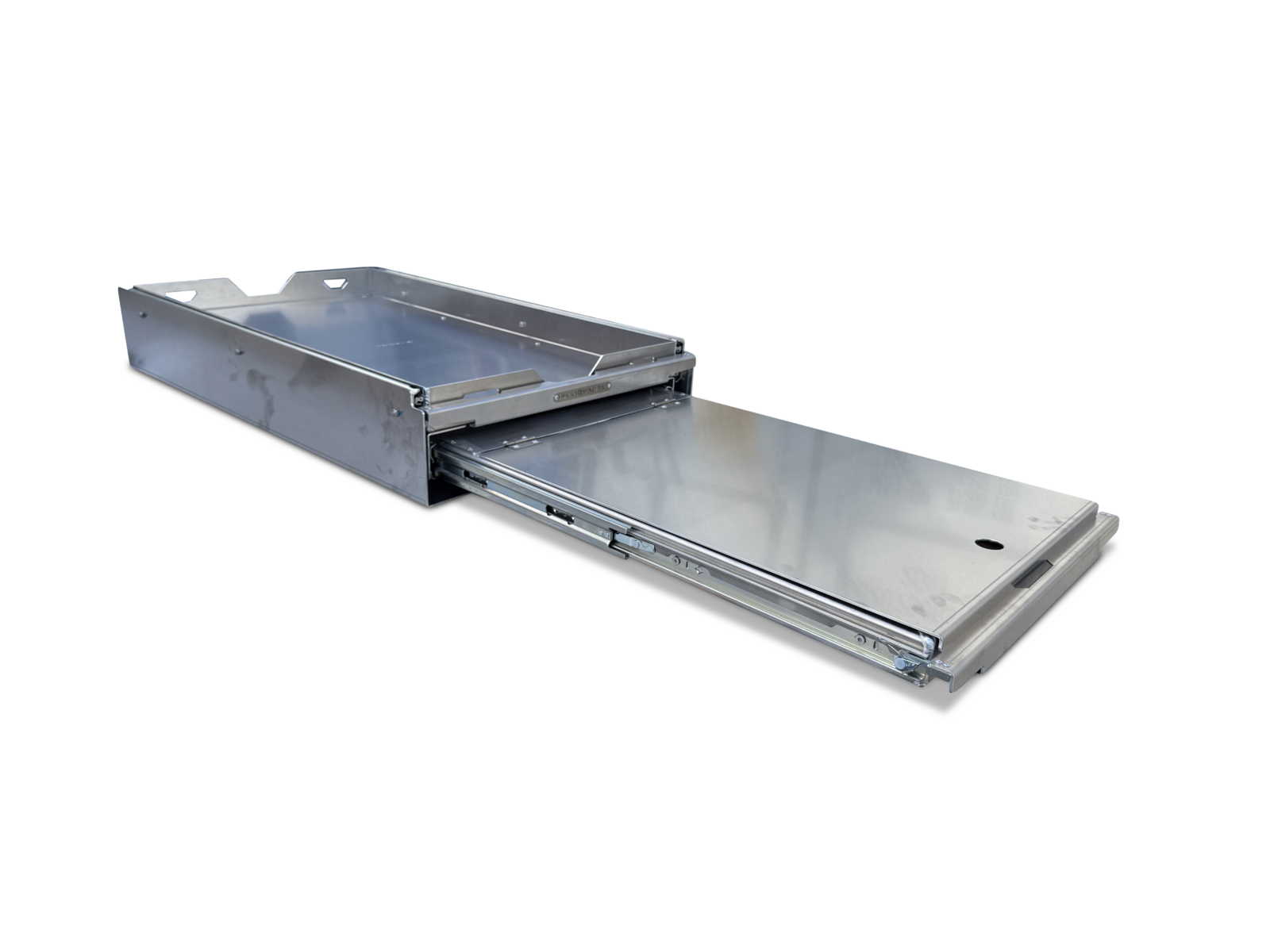 Fridge Slide With Cutlery Bench With Bench Extended