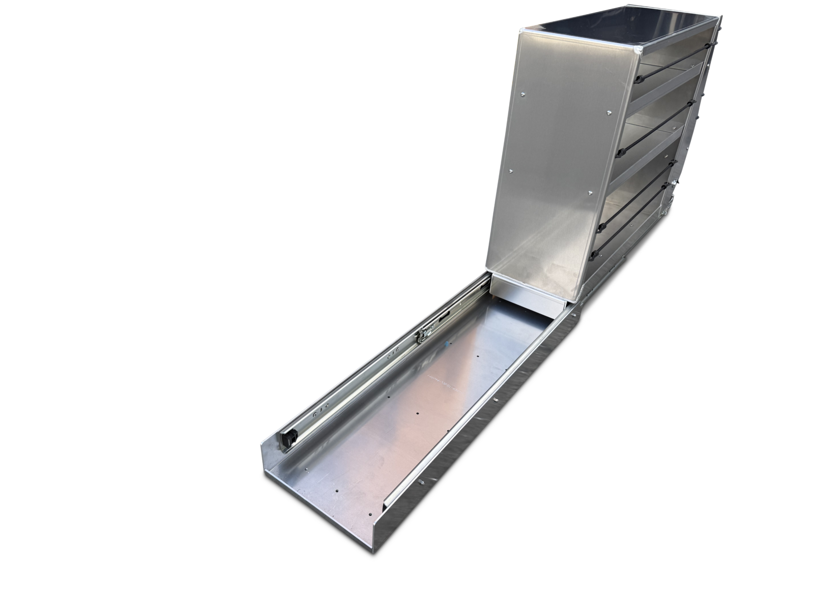 Platinum 4wd Canopy Pantry With Vertical Paper Towel Holder Rear Extended To Show Mounting Base