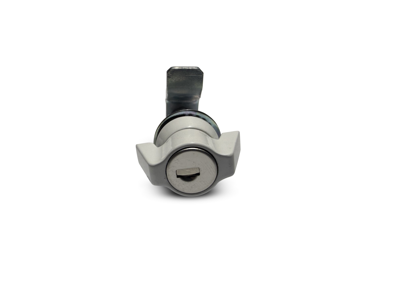White Compression Coin Lock Front On