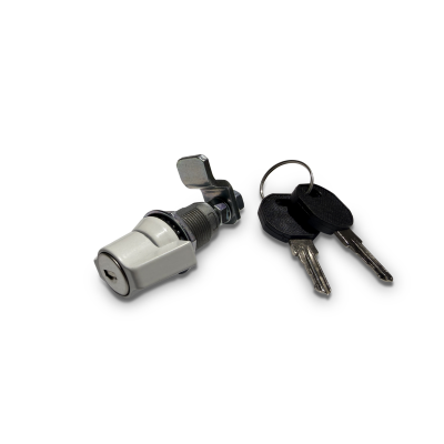 White Compression Coin Lock Showing Keys With Kit