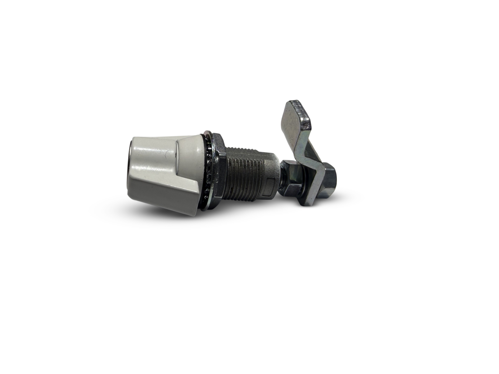 White Compression Coin Lock Side On