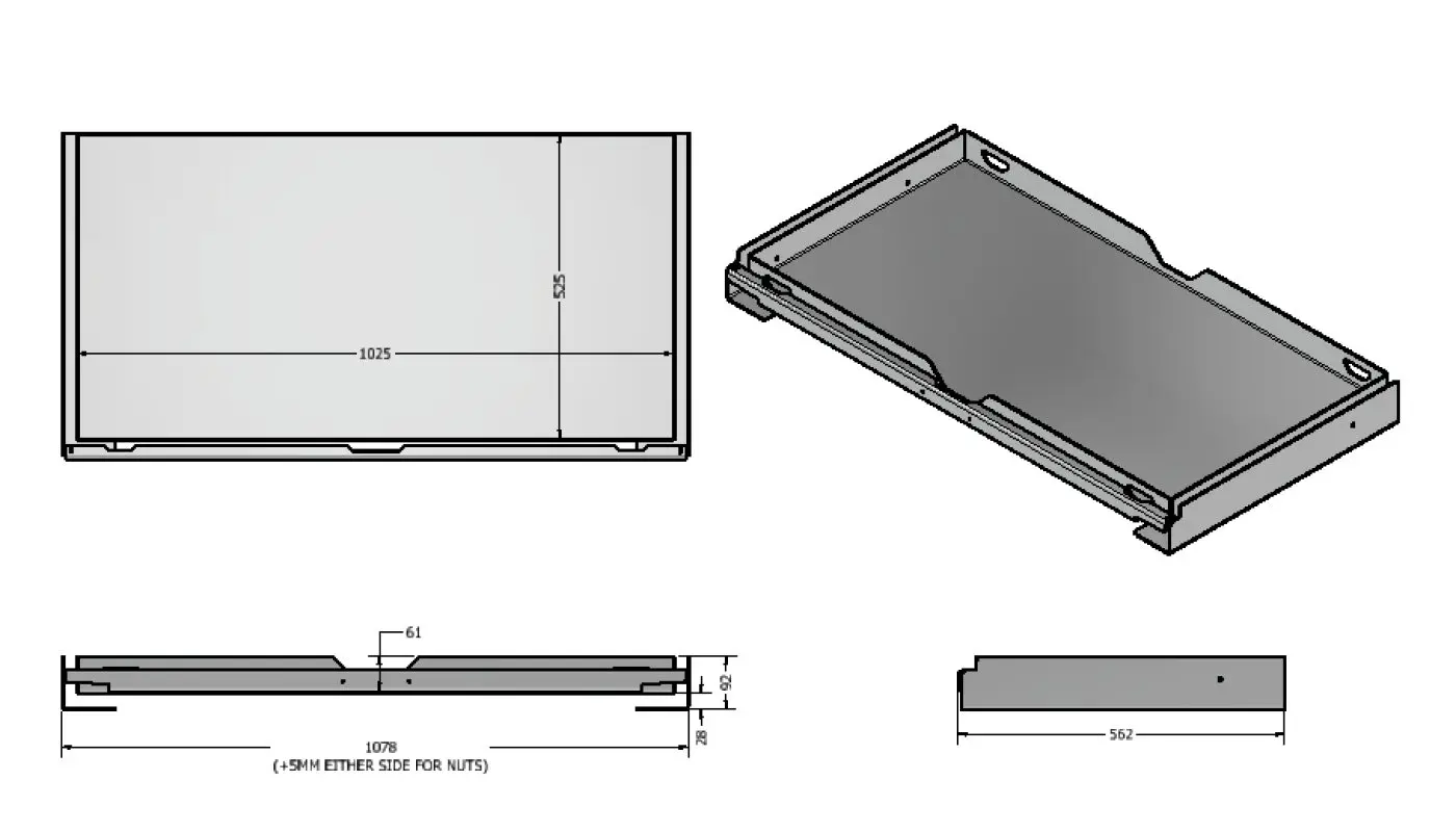 80L & OVER SIDEWAYS FRIDGE SLIDE