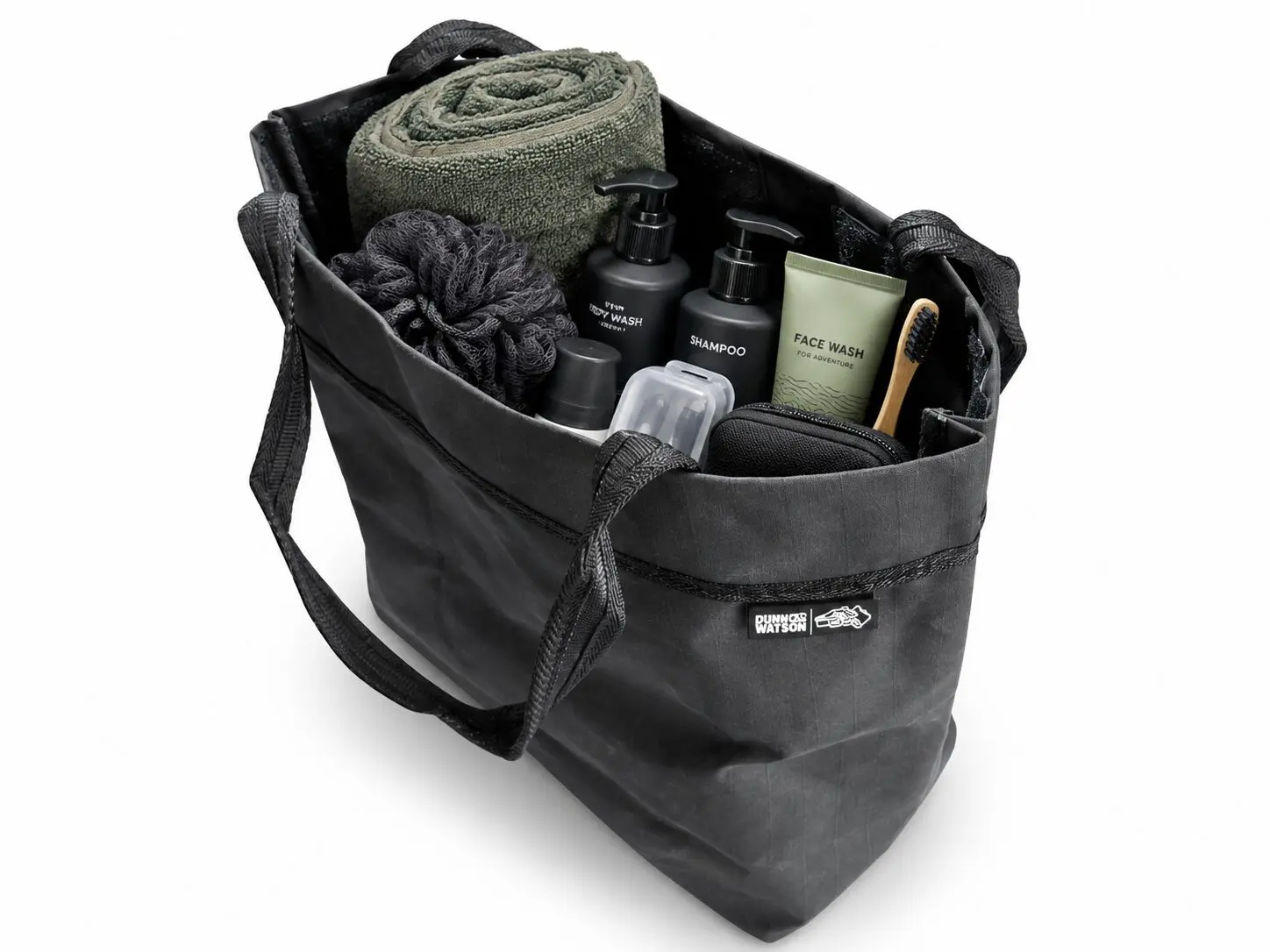 Camp Beach Bag And Bbq Or Shower Caddy Kit Setup For Showe