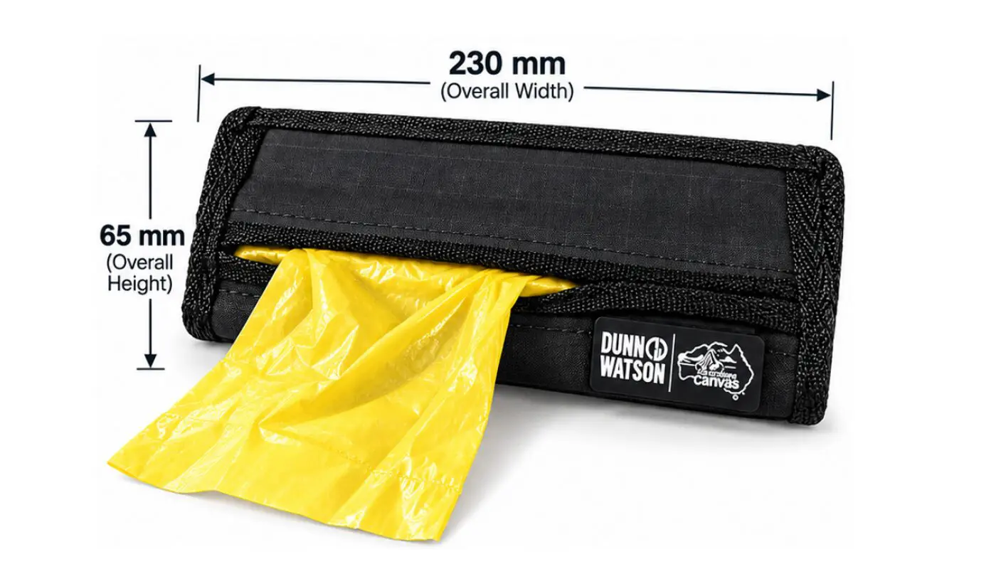 Garbage Bag Dispenser – Velcro Backed 4WD & Caravan Organiser - 1