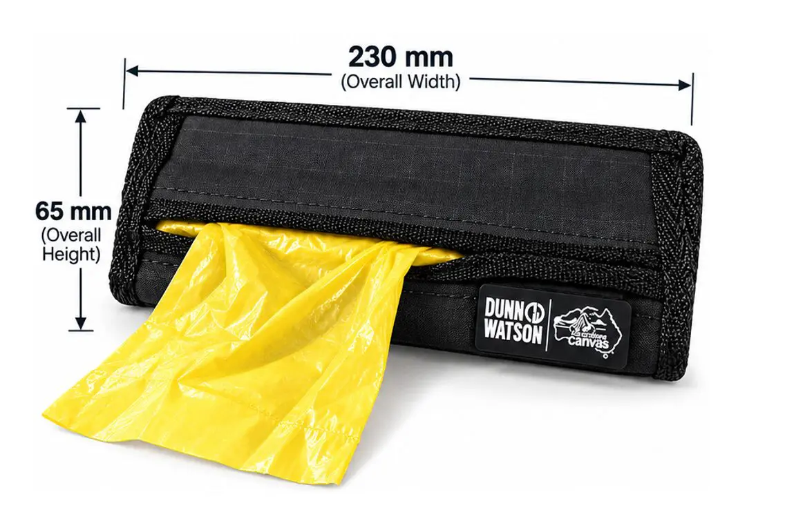 Garbage Bag Dispenser – Velcro Backed 4WD & Caravan Organiser - 1