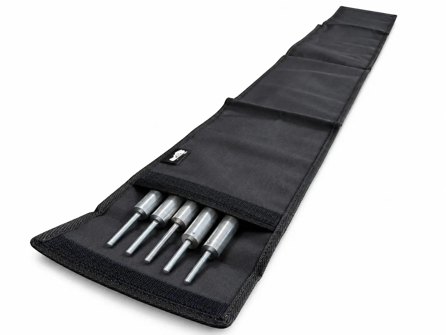 Tent Pole Bag With Tent Poles Sticking Out.