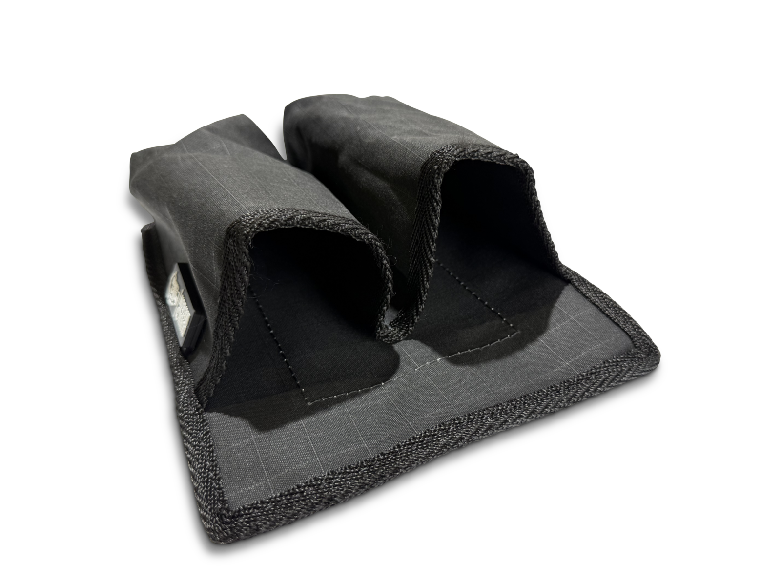 Velcro Backed Double Cooler Or Stubby Holder Showing Opening