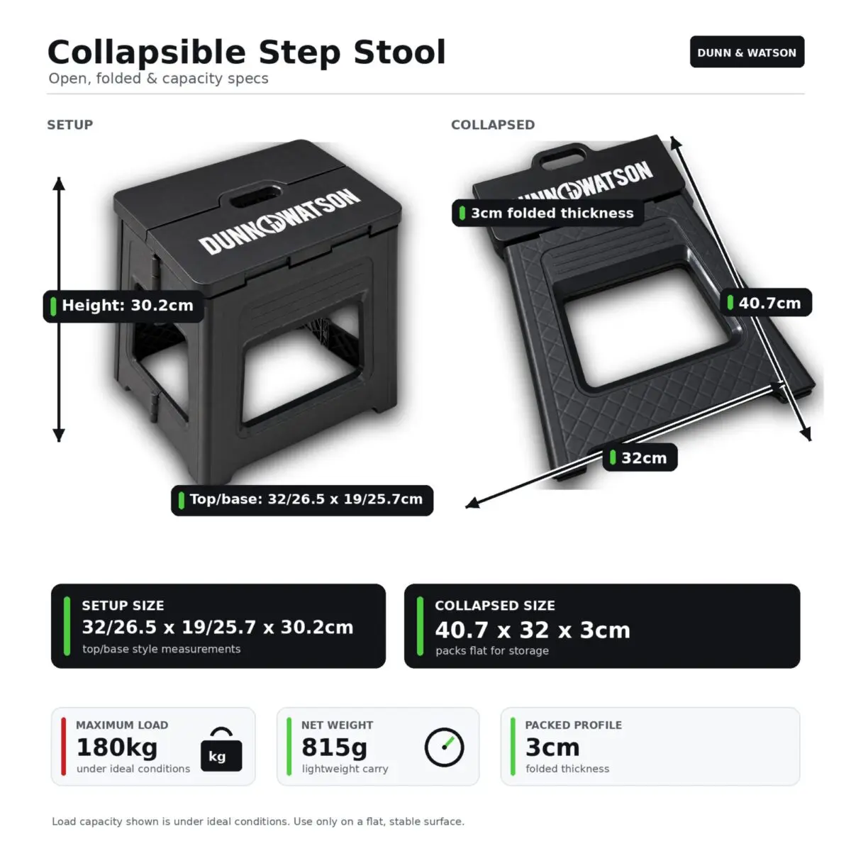 Collapsible Stool Dimensions