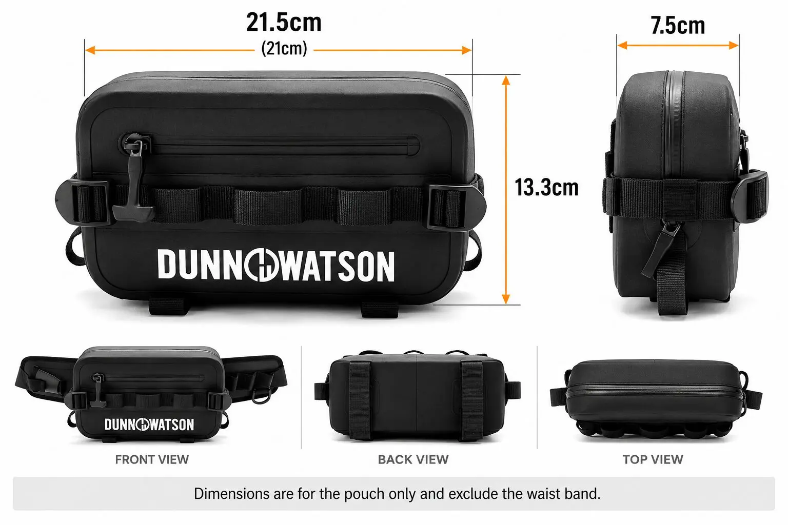 Dunn Waterson Waterproof Waist Band Dimensions
