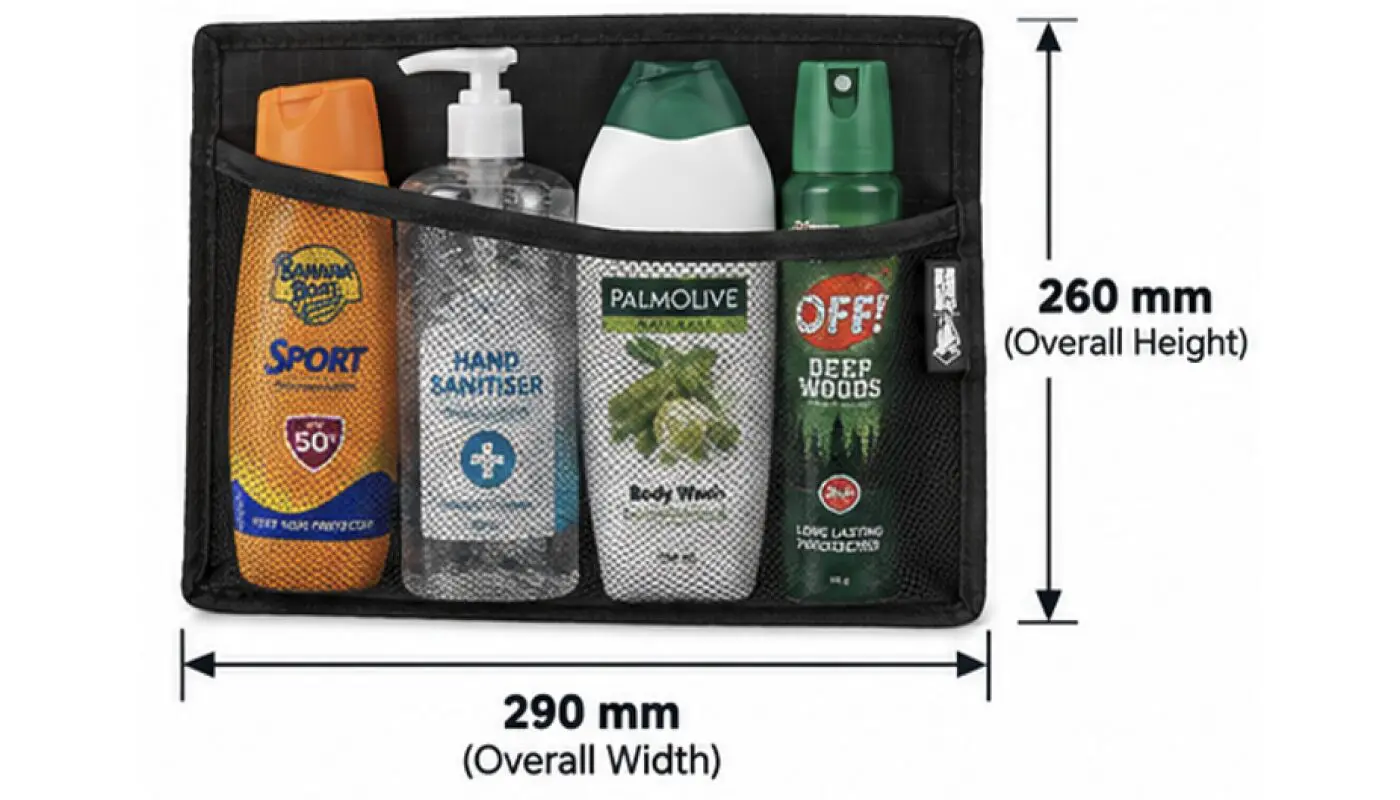 PVC Mesh Organiser Pocket – 4WD, Caravan & Boat Storage - 4