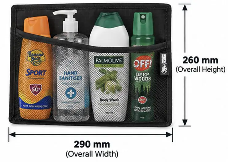 PVC Mesh Organiser Pocket – 4WD, Caravan & Boat Storage - 4