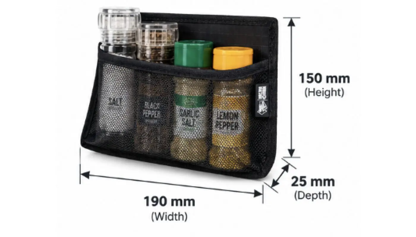 PVC Mesh Organiser Pocket – 4WD, Caravan & Boat Storage - 1