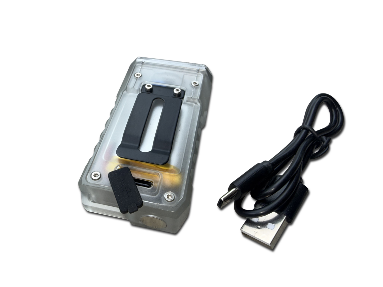 12V TORCH AND HEAD LAMP SHOWING USB CHARGING PORT