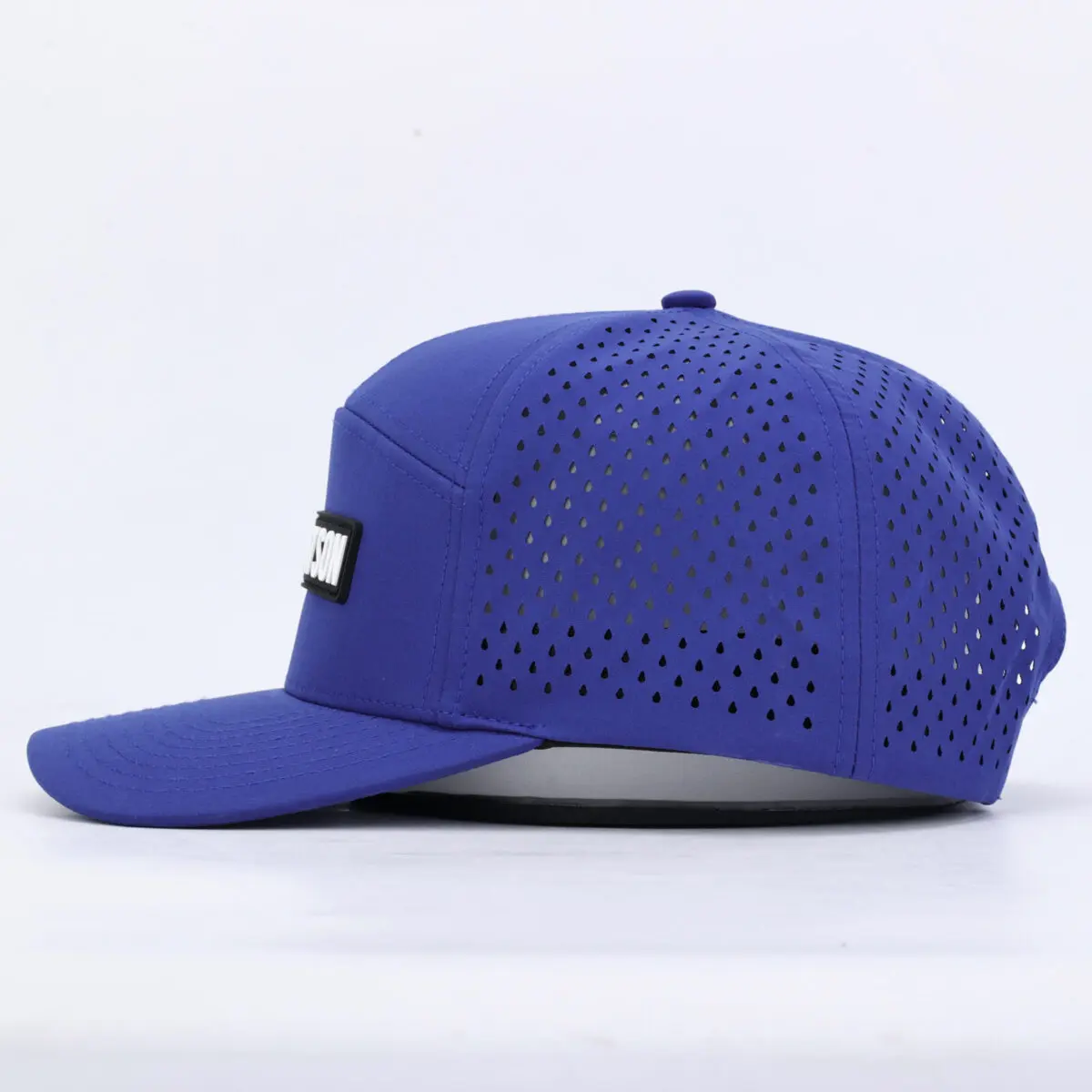 7 Panel Dunn Watson Hat Navy Blue Side On